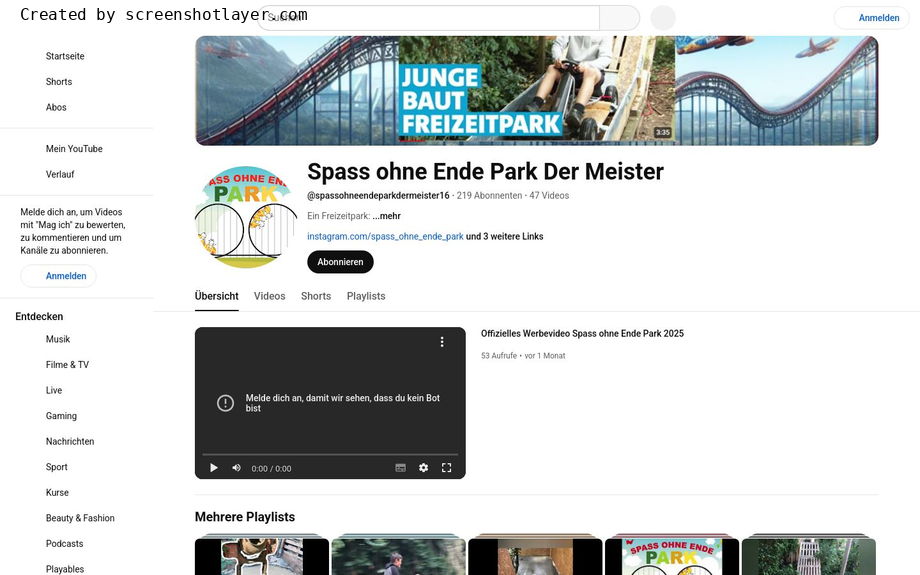 Youtube Übersicht